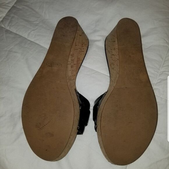 COACH WOMEN'S SANDALS BLACK Pre-owned - Picture 2 of 8